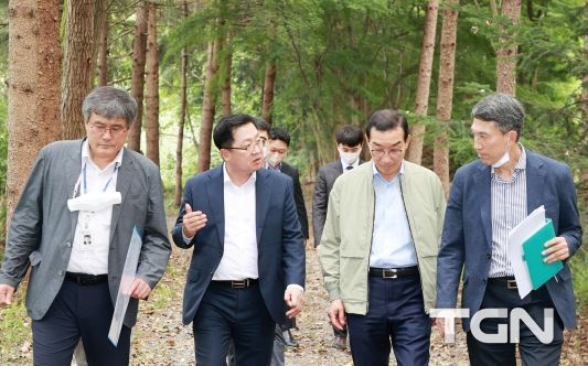이장우 대전시장,‘보문산 권역 산림휴양시설 대상지’현장방문