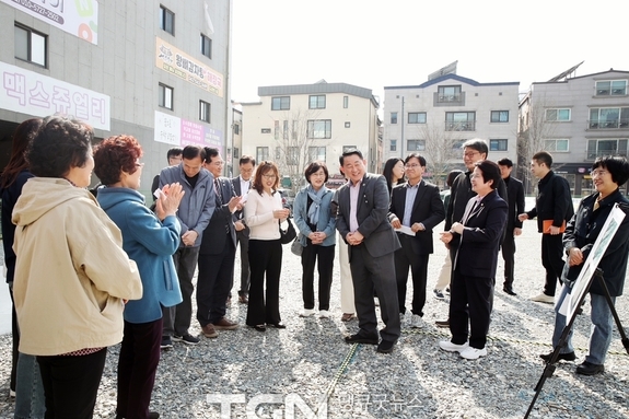 도안동 공한지 활용 임시 공영주차장 현장 점검