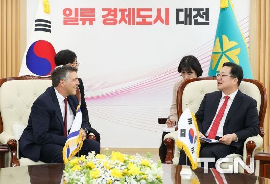 이장우 대전시장, 아키바 토르 주한 이스라엘 대사 접견